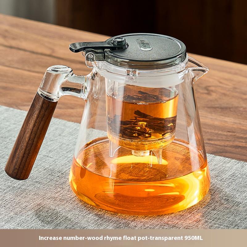 Gianxi Elegant Cup Tea Pot One Click Tea Separation Large Capacity Household Lazy Glass Tea Set