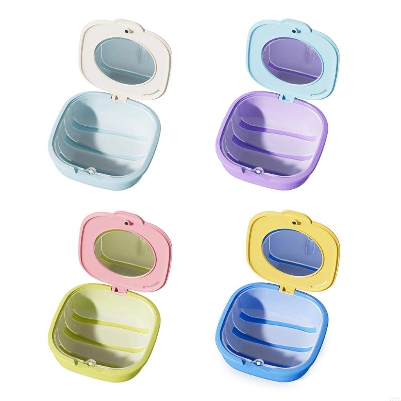 Hygienic Orthodontic Appliance Storage Case for Retainers and Aligners Reusable Easy Cleaning Design Portable ABS Container