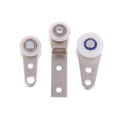 2pcs Curtain Rails Pulleys Sliding Door Pulley Hanging Track Pulley Block For Sliding Door Cabinets Window Hardware