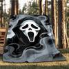 1pc Ghostface Outdoor Soft Blanket Ultra Plush, Warm, Versatile, and Easy Care for Camping, and