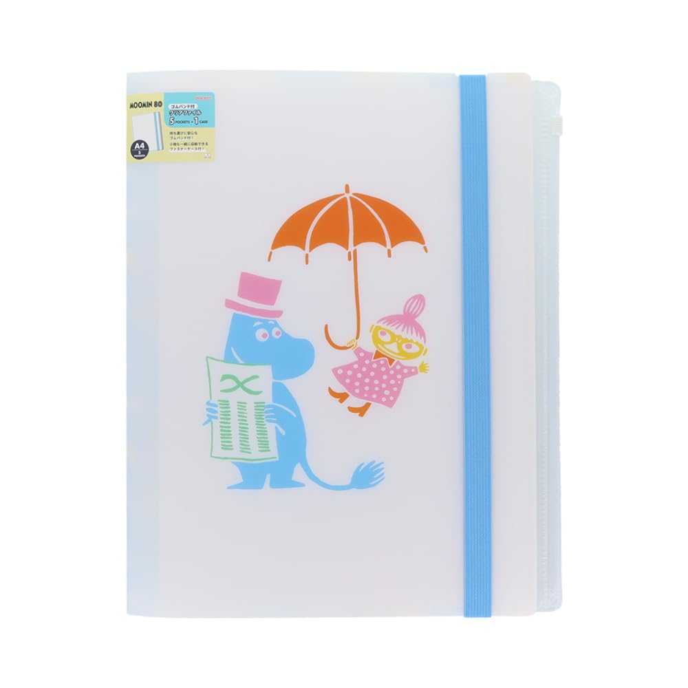 

Stationery Moomin Clear 5 Zipper 80th Anniversary S2173026 Sun-Star File, Pockets, Pocket, Band, Design, PLAY,