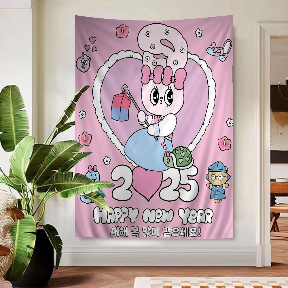 

Cute Esther Bunny Rabbit Cartoon Tapestry Wall Hanging Decoration Household Home Decor 74x94cm(29x37in)