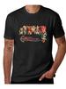 CHRONO Boys White Retro T-shirt Plus Size Mens Top Graphic Short Sleeve Men's T-shirts for Summer Unisex