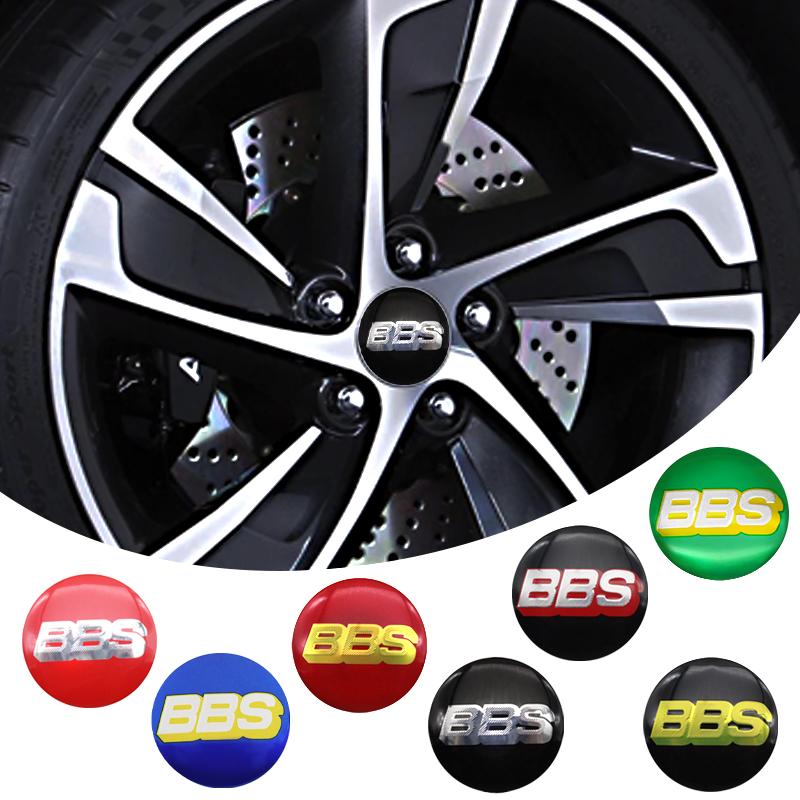 4 szt. 56 mm 60 mm 65 mm Stylizacja Samochodu Naklejki na Środkowe Kołpaki Kół Akcesoria Zamienne do Samochodu Dla Odznaki Emblematu Naklejki BBS Akcesorium