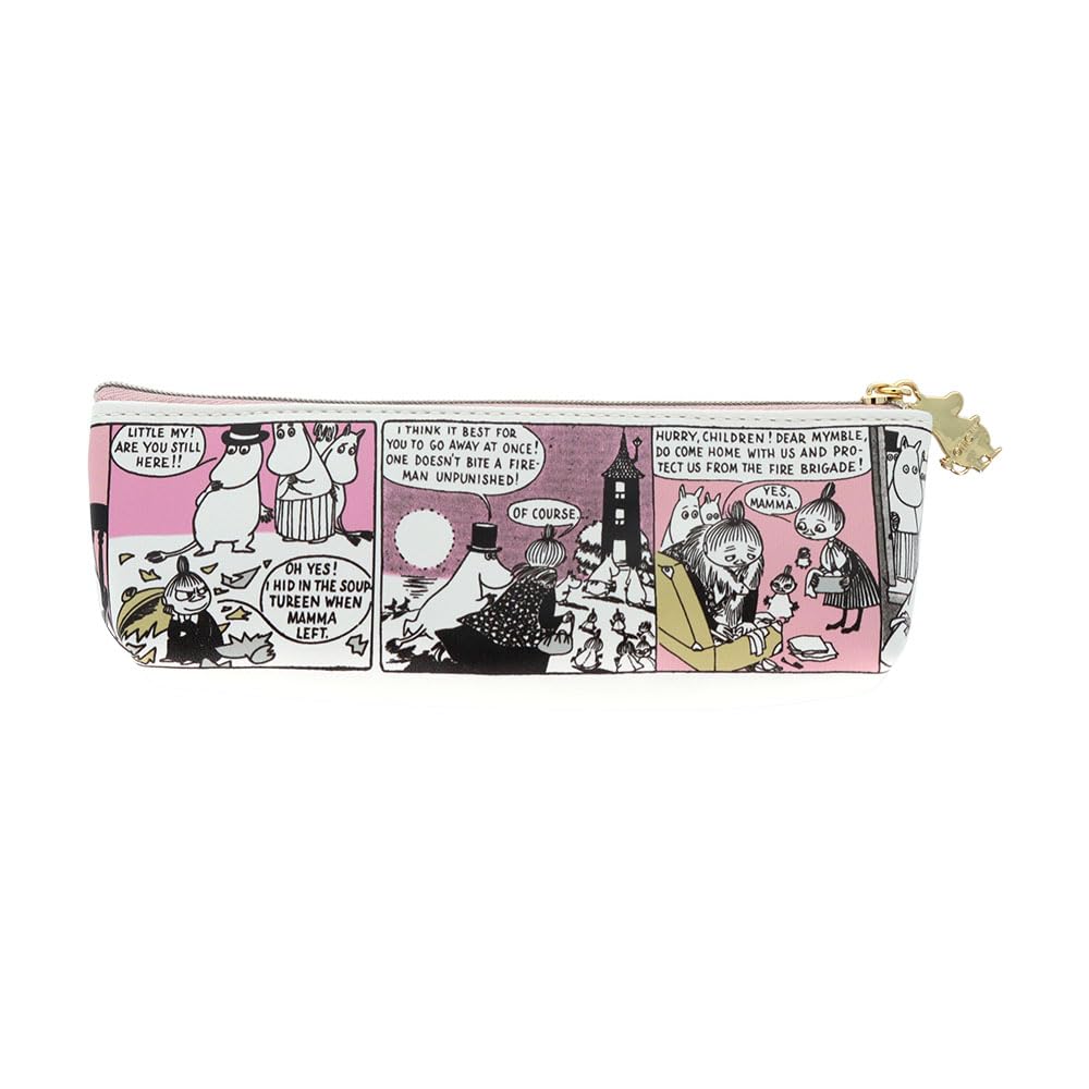 Stationery Moomin Pencil S1430416 Sun-Star Case, Slim, Comic, Pink,