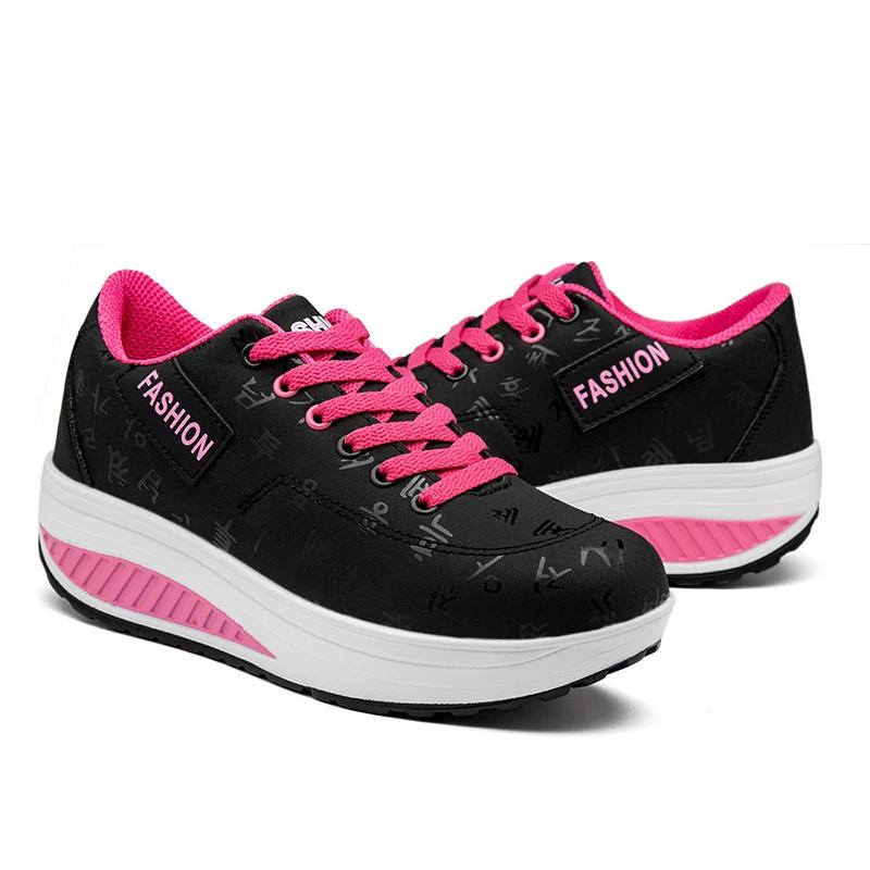 MAEDEF Women Shoes Platform Casual Shoes Women Walking Sneakers Wedge Heel Thick Sole Sneakers Lace-up Shoes Woman Sports Shoes