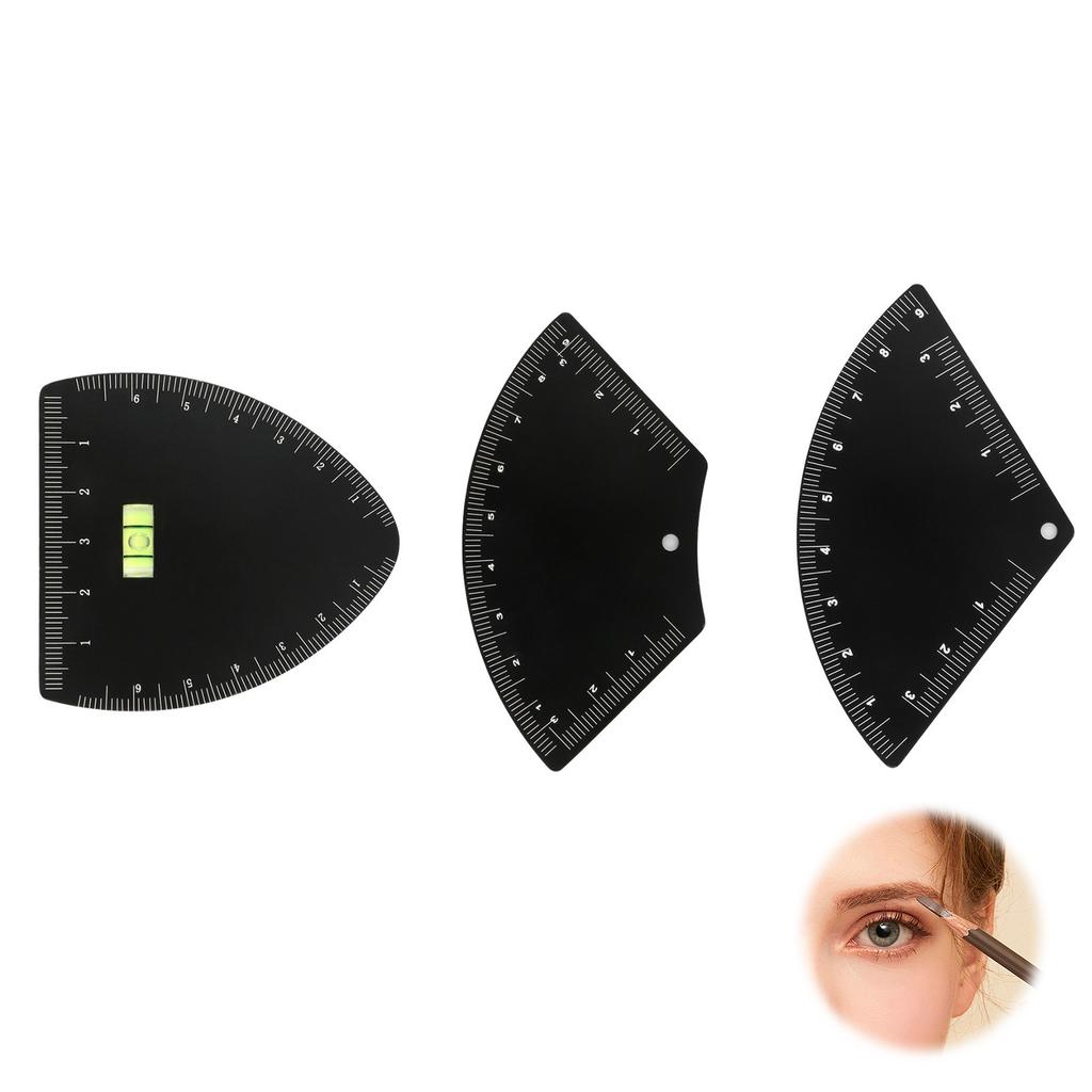 Multi Function Eyebrow Shaping Tool with Precise Measurement Guides Adjustable Brow Stencil for Symmetrical Brow Design