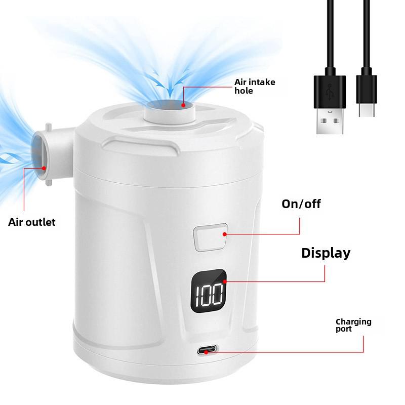 Portable Wireless Mini Air Pump for Outdoor Inflatable Swim Rings and Cushions