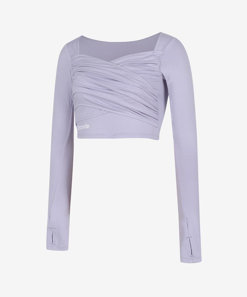 GRANDE LINE Bolero Cross Shirred Long Sleeve_5 Colors