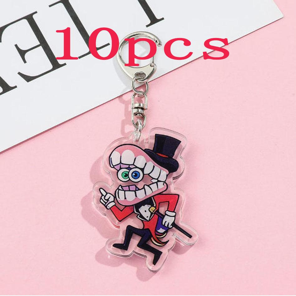 1Pcscartoon The Amazing Digital Circus Acrylic Keychain Cute Backpack Pendant Bag Charms Accessories Decoration Holiday Gift Items