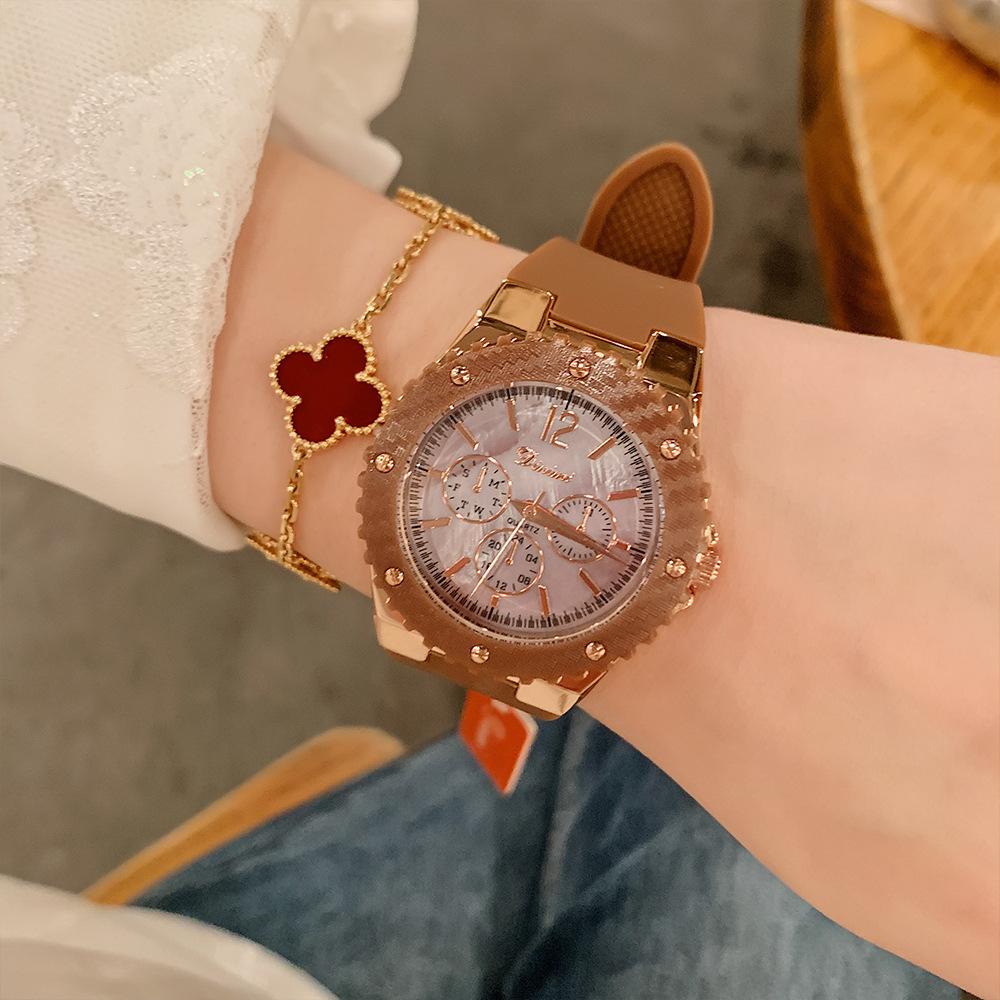 Fashion Light Luxury Temperament Silicone Women S Watch Niche Candy Color Female Student Quartz Watch