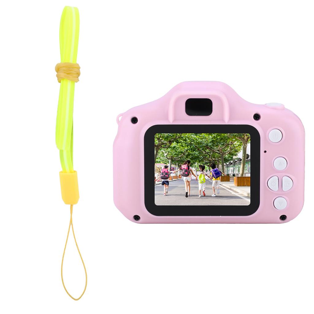 X2 Mini Portable 2.0 Inch IPS Color Screen Children's Digital Camera HD 1080P Camera(Pink)