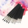 Borrence 5Pcs Rubber Silicone Tip Paint Brushes for Watercolor Oil Painting Shaping Carving Tool Sculpture Polymer Clay Tools