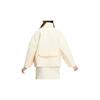 adidas Originals Color-Block Zipper Retro Stand Collar Jacket for Women, White