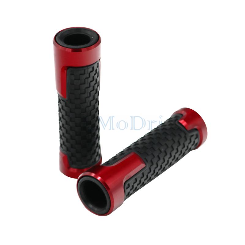 LMoDri Universal 7/8" 22MM Motorcycle Handlebar Grips Handle Bar Motorbike Handlebar Grips 6 Colors For