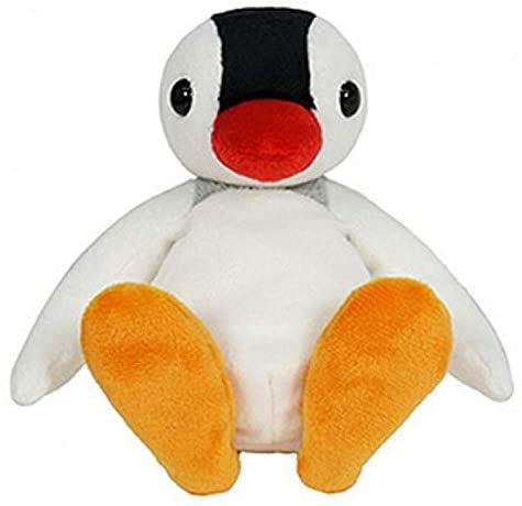 Pingu & Pinga Plush Toys, Beanbag Set of 2, Approximately 13cm Tall