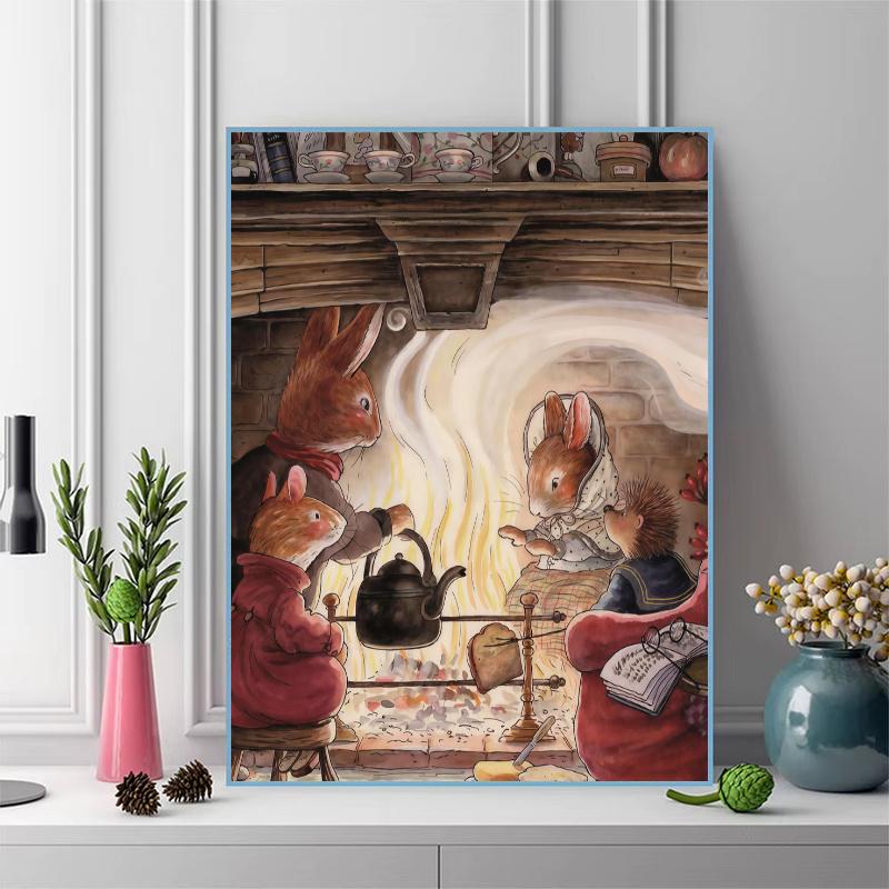 Peter Rabbit Magic.143 100% Round Full Drill 5D DIY Diamond Painting Embroidery Cross Stitch Rhinestone Décor