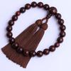 LEOBEE Prayer Beads for Natural Genuine Rosewood Handmade Prayer Grave Memorial Can Be Used by All Comes with a Prayer Bead Present Men, Wood,