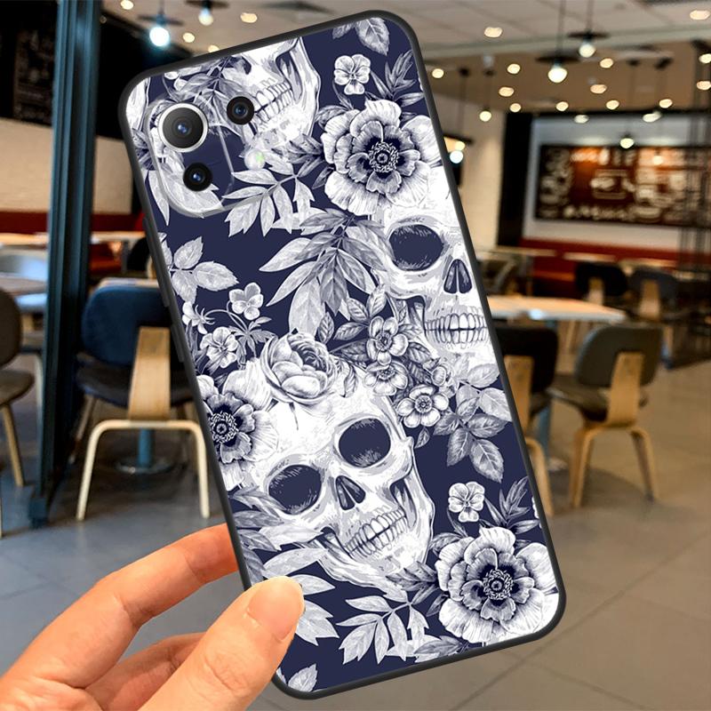 Skeleton Skull Art Case For Xiaomi 14T Pro 11T 12T 13T 13 14 15 Ultra POCO X7 Pro X3 X5 X6 F5 F6 M6 Pro Coque