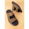 Men's Genuine Leather Casual Summer Slippers