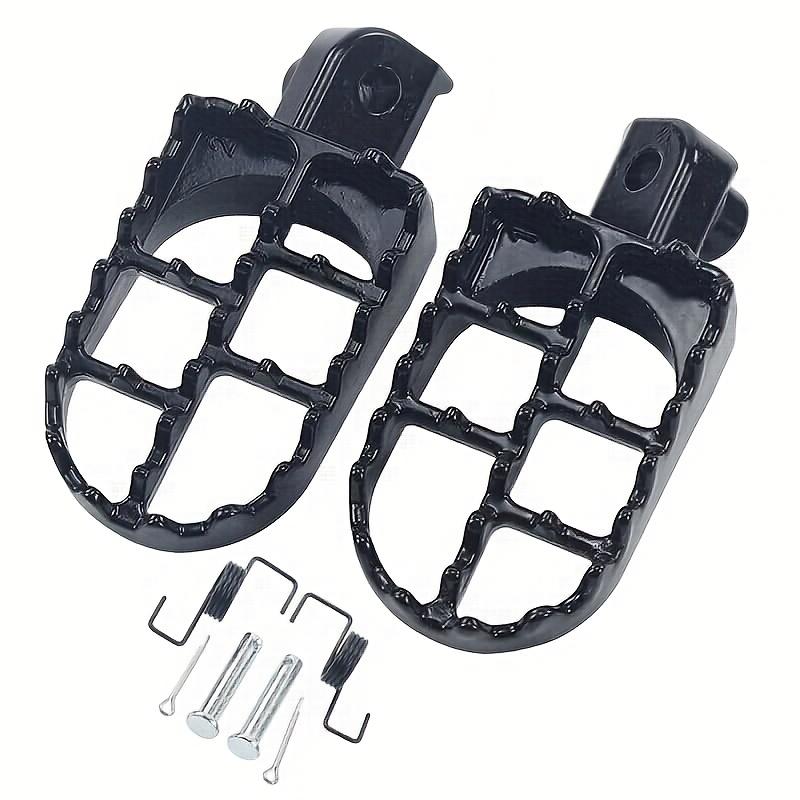 Motorcycle Footrests Footpegs Motorcycle Foot Pegs Rests Pegs For Yamaha PW50 PW80 TW200 Off Road Motorcycle Accessories чёрный