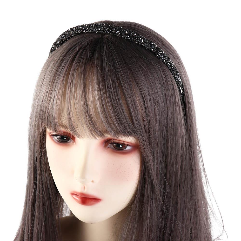 With Toothed Rhinestone Headband Plastic Hair Hoop Retro Hairband Female
