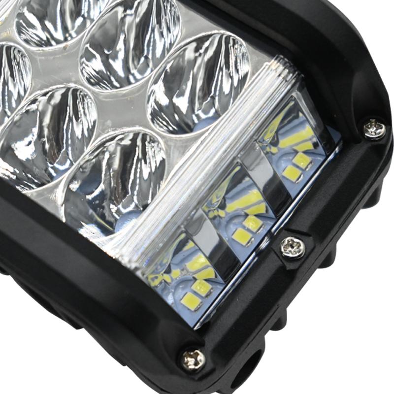 New Bright 2X 3 Side Shooter Car LED Work Light 12V 24V Work Lights Driving Offroad Boat Truck SUV ATV Car Accessories