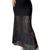 Available: Y2 Black Lace See-through Slimming Women's Long Skirt - European & American Spring/Summer Fashion.