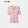 Ports Women's Short Sleeve Knit Cardigan