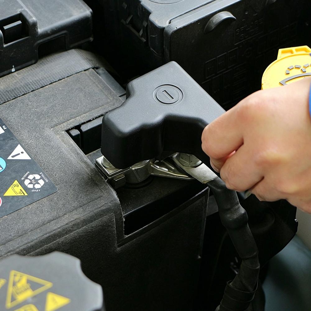 Car Battery Negative Cover for Jeep Compass 2017 2018 2019 2020 Batteries Electrode Anode Protective Cap Protector Accessories