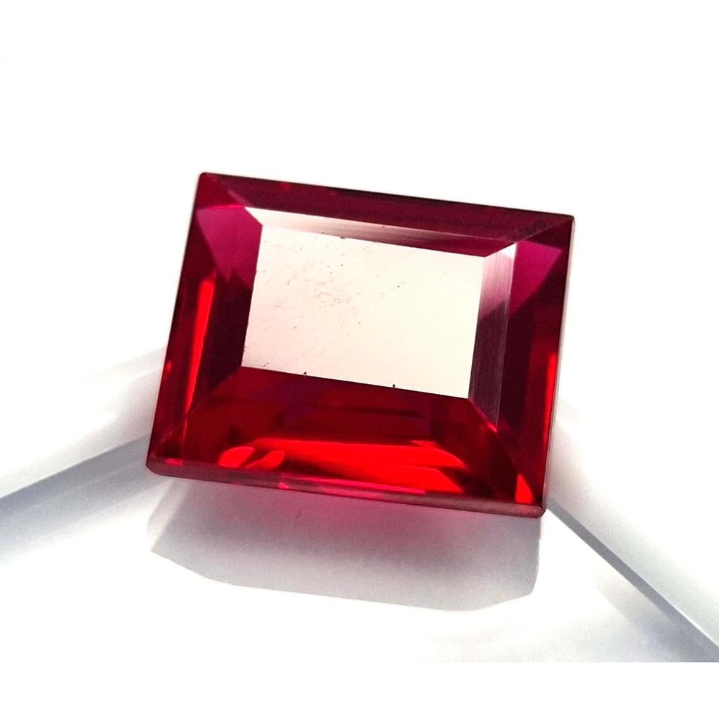 Fabulous Natural Mozambique Ruby Red 11-13 Ct Baguette Cut Certified Gemstone