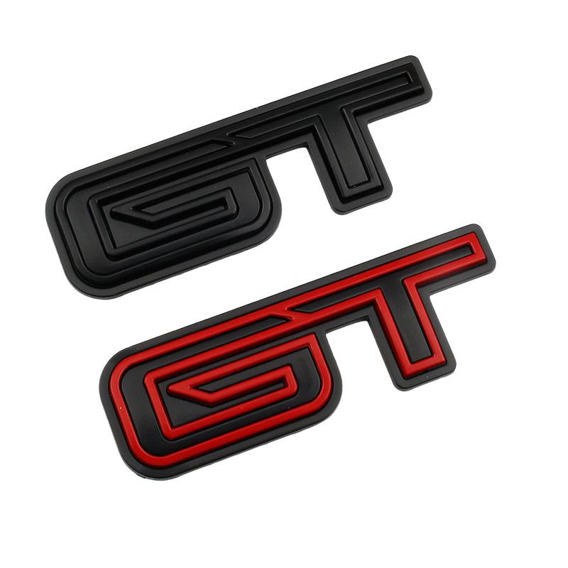 3D Metal GT Logo Sticker for Ford Mustang Mach-E Trunk fender GT emblem badge Stickers Car Modification Accessories Mach
