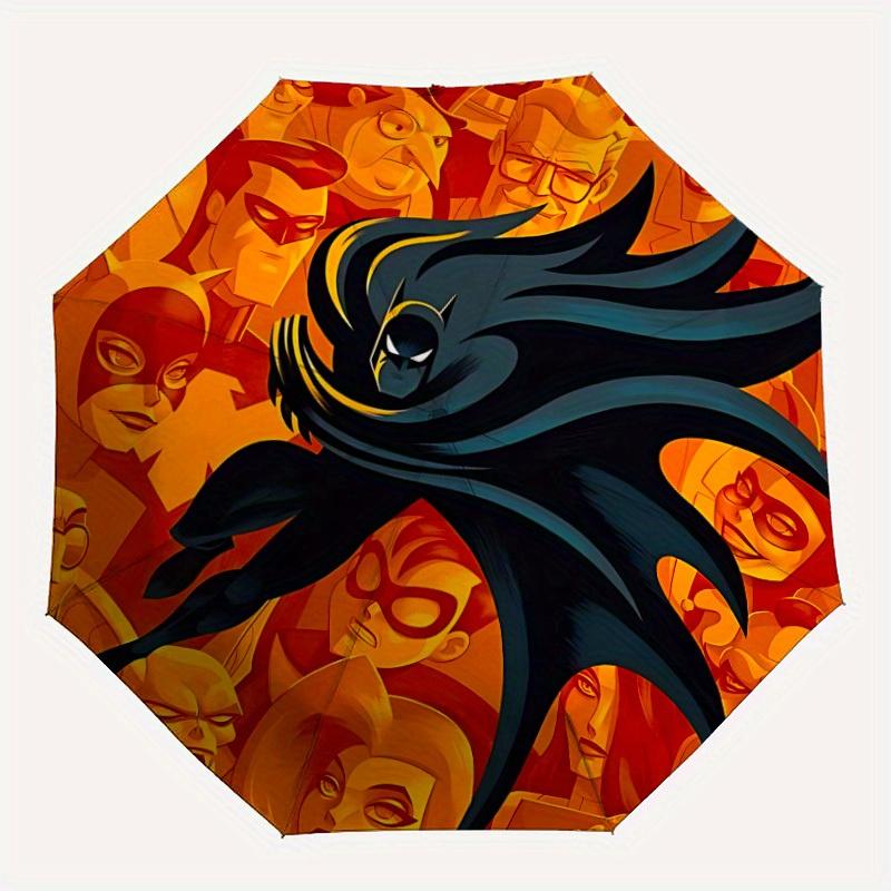 1pc Batman Universe Windproof Automatic Umbrella, Portable Folding design, Lightweight for Women/Men236