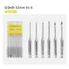 6Pcs/Box Dental Engine Use Endodontic Gates Drill Peeso Reamers Glidden Rotary 28mm/32mm #1-6 Stainless Steel Endo Files Dentist
