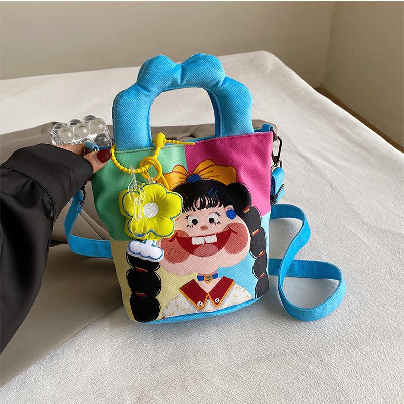 

Иллюстрация Дизайн Граффити Тканевая Сумка Новая Большая Вместительная Сумка Через Плечо Индивидуальная Смешная Уродливая Милая Сумка-ведро Сумка Через Плечо Женская Сумка