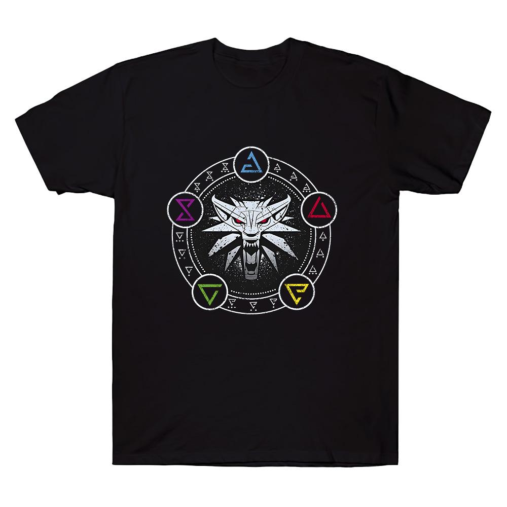 The Witcher Wild Hunt Summer T Shirts High Quality 100%Cotton Breathable T-shirts Harajuku Graphic Print Clothing Women Men Loose Tops Anime T-shirt S разноцветный