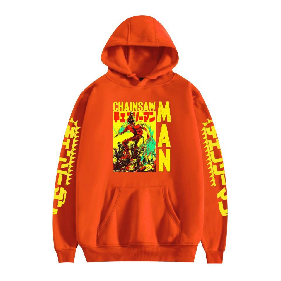 Chainsaw Man Anime Hoodies Autumn Long Sleeve Unisex Cartoon Pullovers Streetwear Graphic Clothes Sweatshirt