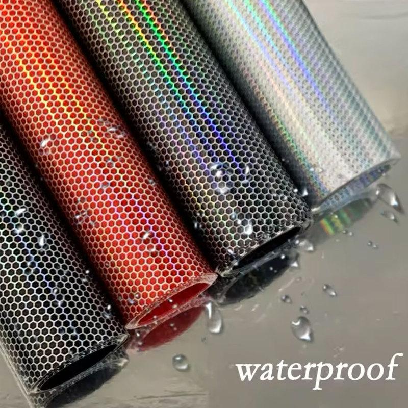 Car Sticker Headlight Lamp Film Auto Laser Honeycomb Taillight Lamp rhombus protective film Waterproof  Self-Adhesive Stickers