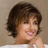 Short Curly Wig With Bangs - Soft Brown Ombre Synthetic Hair For Women, Natural Look For Daily Use, Cosplay Costume Parties