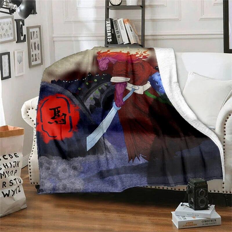 Twelve Chinese Zodiac Signs Pattern Printing Manta Sofa Bed Cover Soft  Blanket Plaid Soft Warm Flannel Throw Blankets Fans Gif