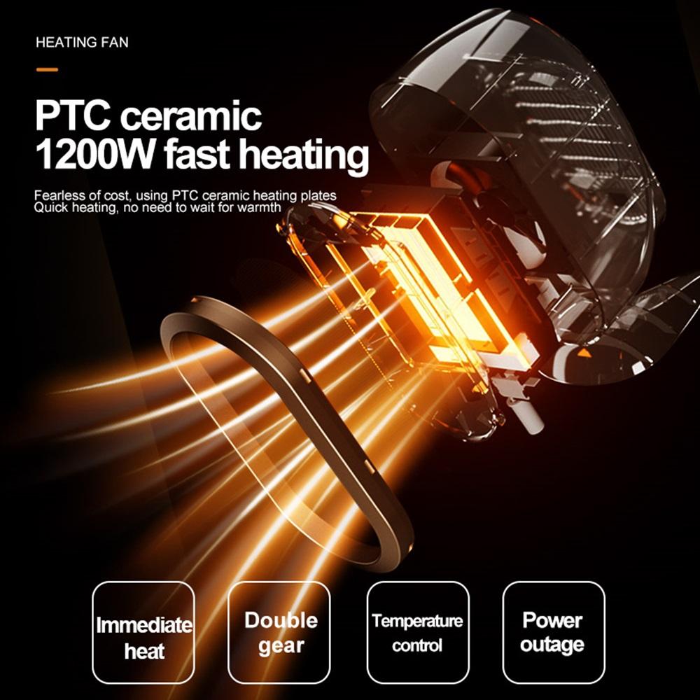 Electric Heater Winter Mini Heating Fan Home Office Heating Warm Air Blower Desktop Warmer Machine