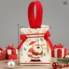 Cartoon Christmas Drawstring Apple Gift Bag Candy Cookie Packaging Bag Creativity Canvas Bag Christmas Party Decoration Kids