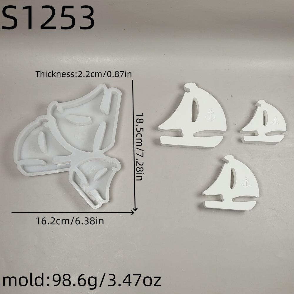 

3D Силиконовая форма для свечей в виде парусника, сделай сам, форма для ароматических свечей в форме корабля, формы для мыла, инструмент для изготовления поделок из гипса и смолы, домашний декор, искусство, подарок