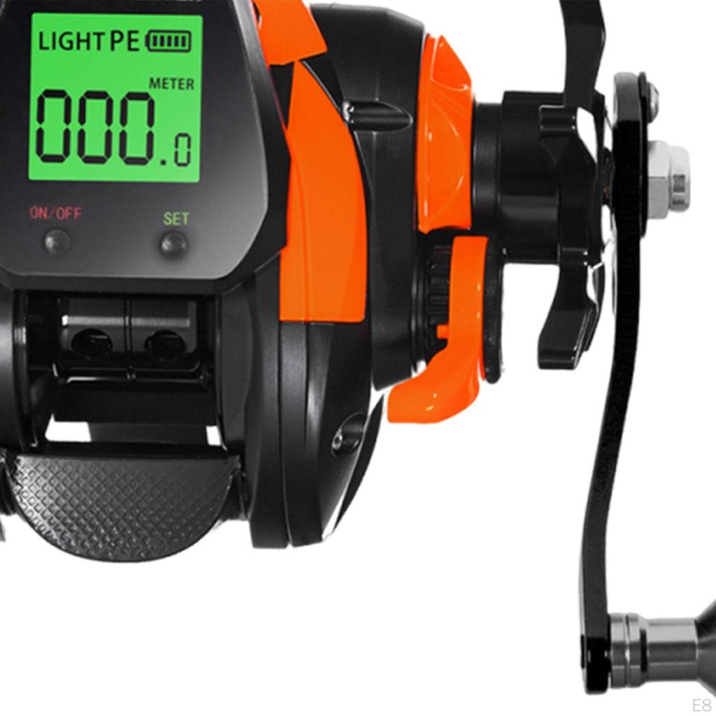 7.2:1 Elektronisk fiskerulle, Smart Lättviktig, Vattentät, USB-uppladdningsbar.