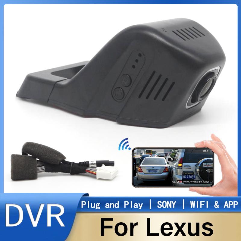 New! Dash Cam Front and Rear Camera Car DVR Wifi Dashcam Video Recorder UHD Night Vision For Lexus GX400 CT200h UX260h UX200