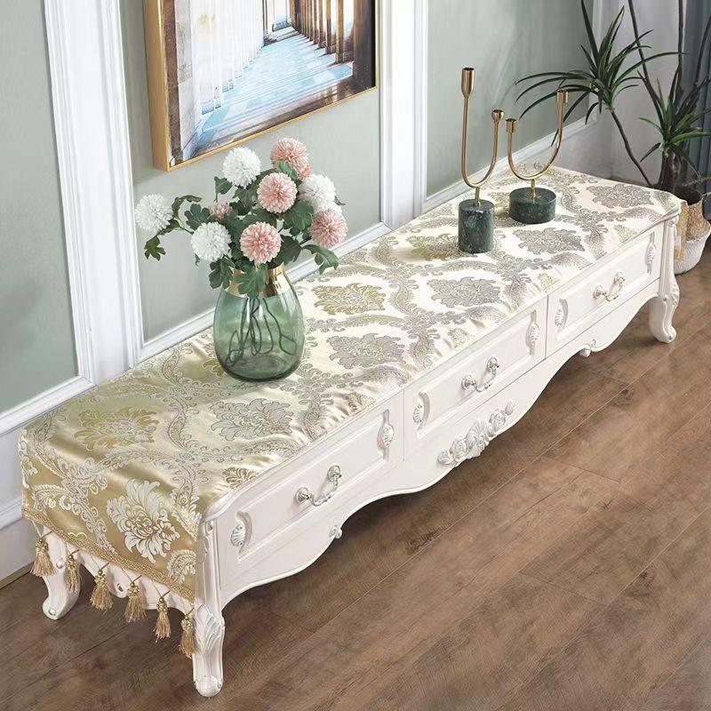 European Table Runner Luxury Silk Jacquard Table Runners Decorative Bed Runner Classic Table Flag Living Room Hotel