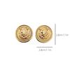 Vintage Style Zinc Alloy Lion Head Earrings for Women's Daily Wear Earings for Women