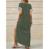 2025 Ethnic Beach Vacation Short-Sleeve Arabic Robe Dress