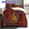 Gryffindor Pattern Bedding Quilt Set Quilt Cover Pillowcase Home Decoration Birthday Gift (1 * duvet cover + 2 * pillowcase, without core)