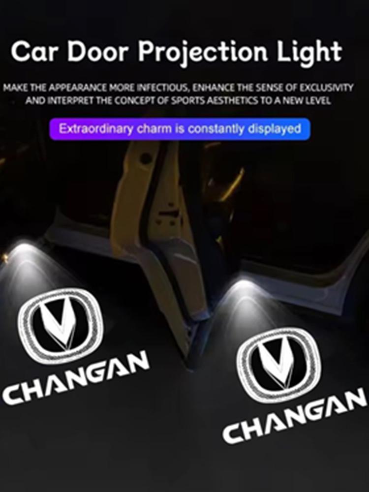 

2pcs Led Car Welcome Shadow Lamp Laser Projector Ghost Logo Light For Changan CS15 CS35 CS55 CS95 EADO XT RAETON Alsvin Honor